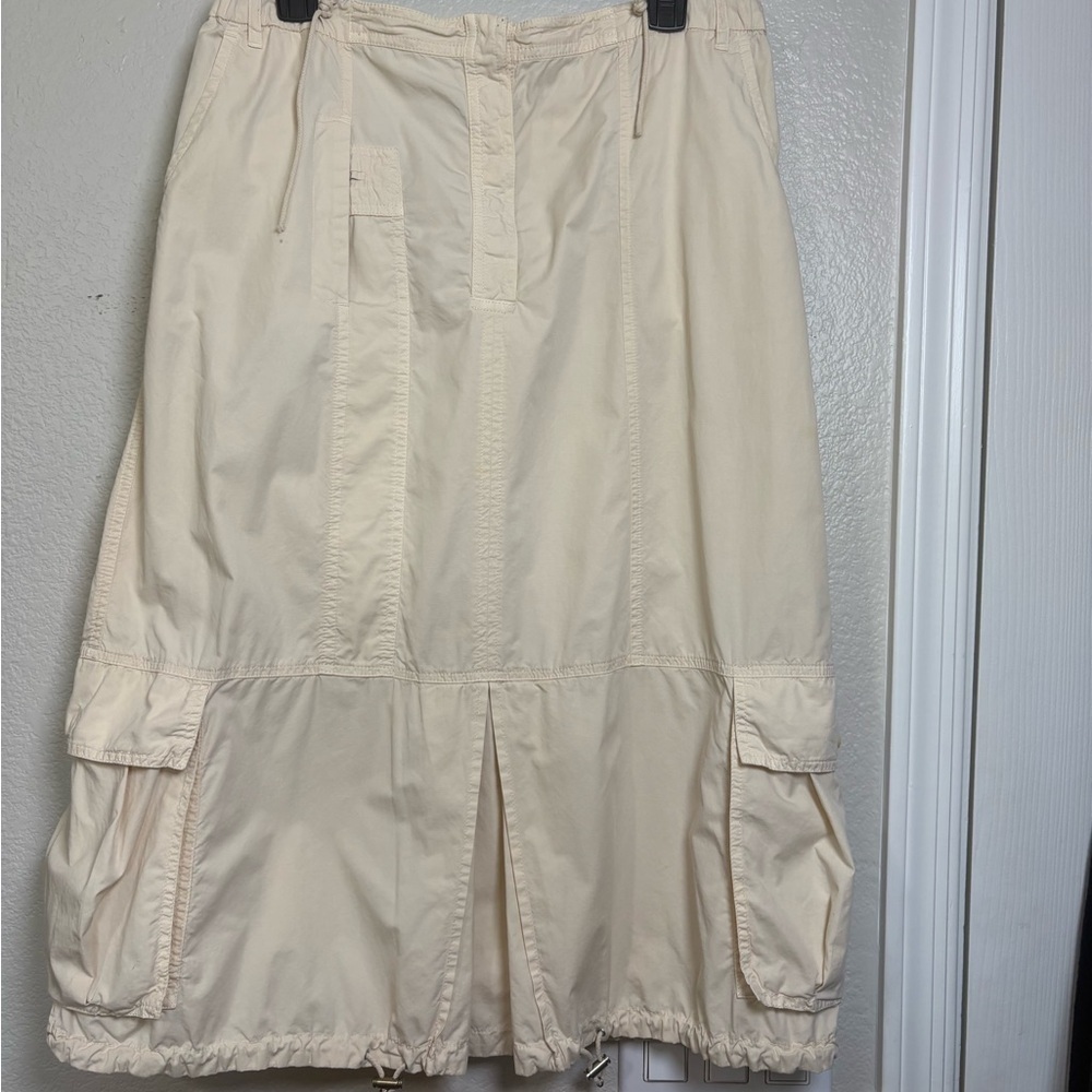 Sportmax Cream Midi Skirt